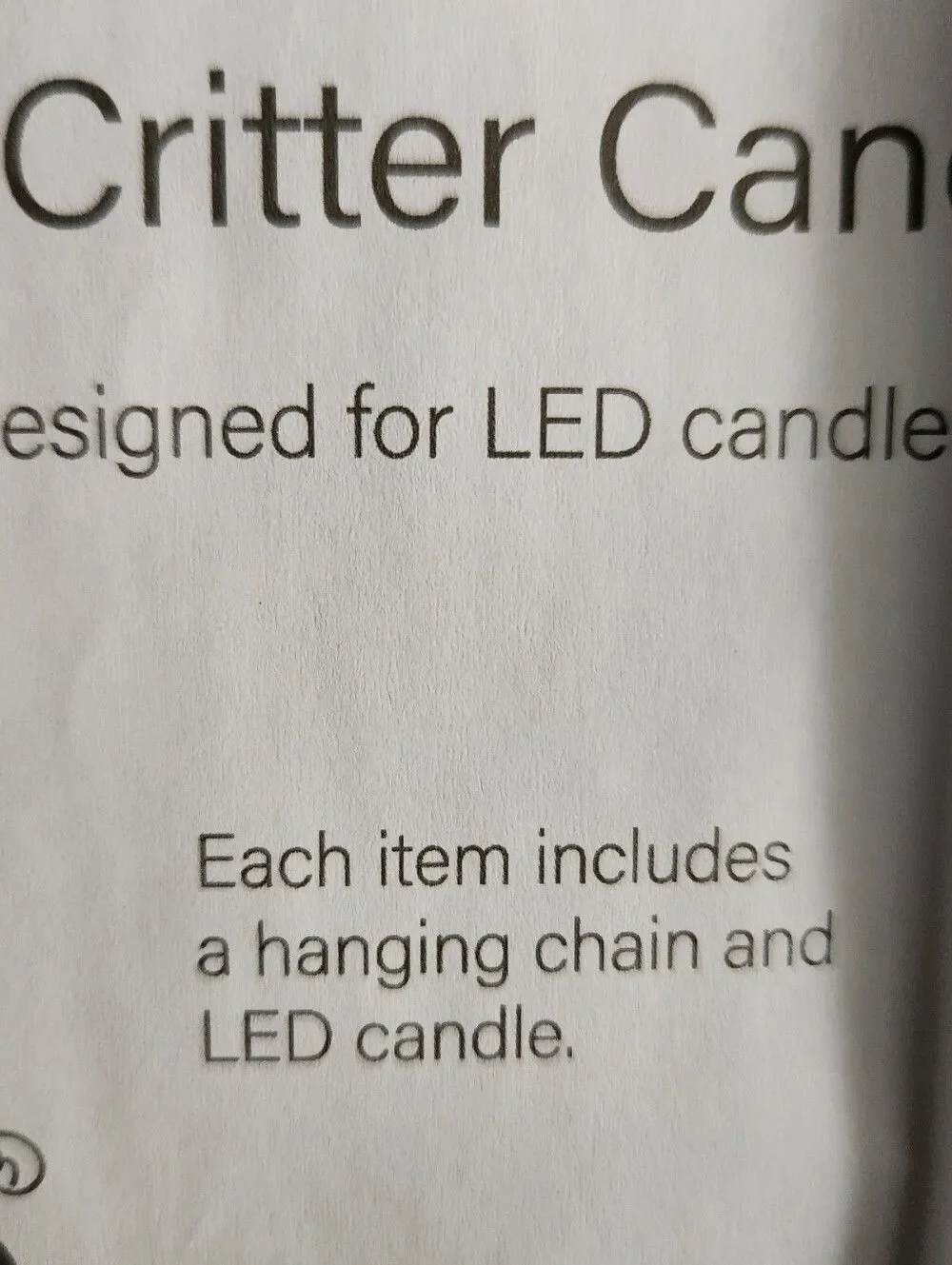 Citter Candleholder Ladybug - LED Candle Use Hanging Chain & LED candle Included